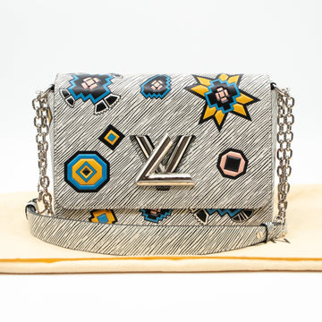 Louis-vuitton Twist MM Azteque White Epi Leather