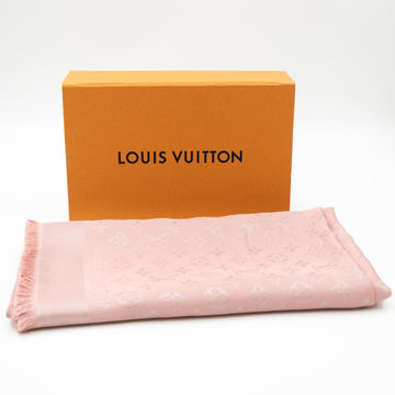 Louis-vuitton Monogram Shine Shawl Rose Velours