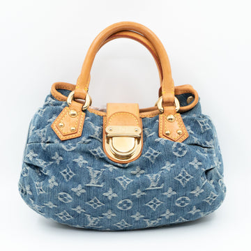 Louis-vuitton Pleaty Blue Denim Monogram