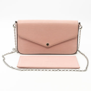 Louis-vuitton Pochette Felicie Epi Leather Rose Ballerine