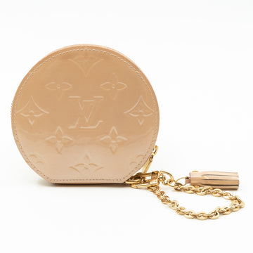 Louis-vuitton Round Coin Purse Vernis Rose Florentine