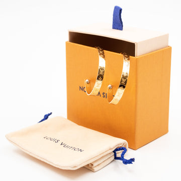 Louis-vuitton Nanogram Earrings Hoops Gold