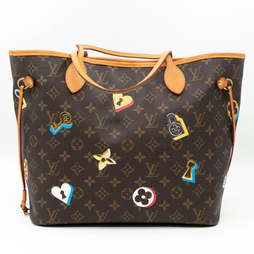 Louis-vuitton Neverfull MM Monogram Love Lock