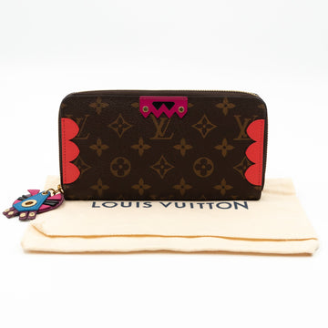 Louis-vuitton Zippy Wallet Flamingo Monogram Totem