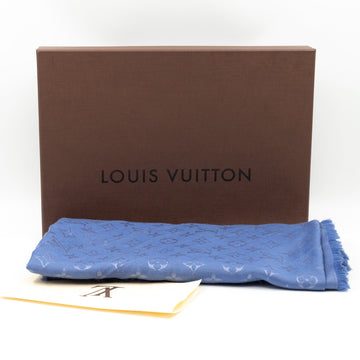 Louis-vuitton Monogram Shawl Bleuet Blue