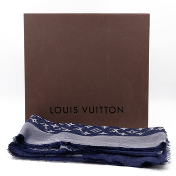 Louis-vuitton Monogram Shine Shawl Blue