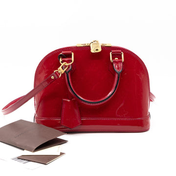 Louis-vuitton Alma BB Vernis Indian Rose