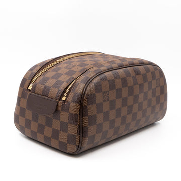 Louis-vuitton Dopp Kit Toilet Pouch Damier Ebene