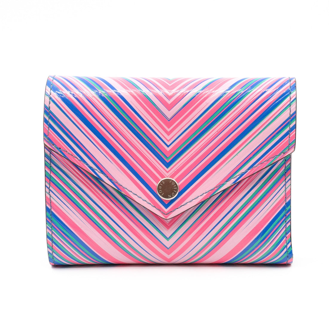 Louis-vuitton Victorine Wallet Epi Tropical Blue Rose