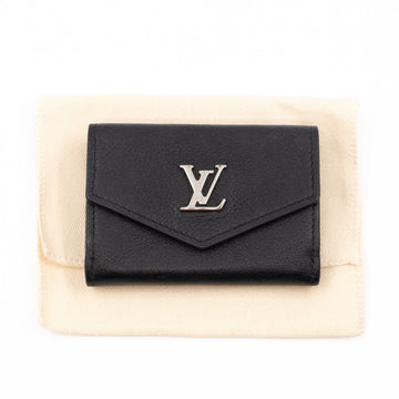 Louis-vuitton Lockmini Wallet Black Leather