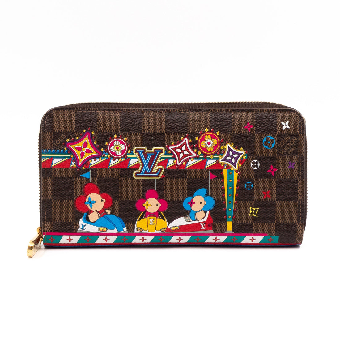 Louis-vuitton Zippy Wallet Damier Ebene Vivienne Amment Park