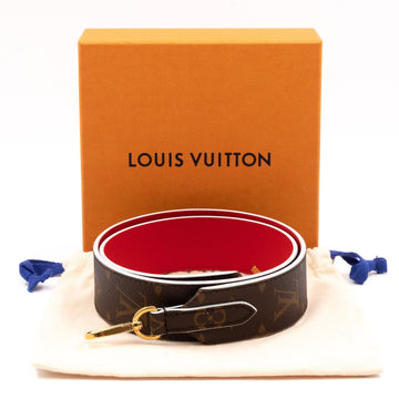 Louis-vuitton Bandoulière Shoulder Strap Monogram Red Leather