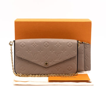 Louis-vuitton Pochette Felicie Monogram Empreinte Dune