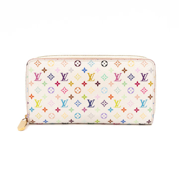 Louis-vuitton Zippy Wallet Multicolore White
