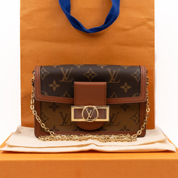 Louis-vuitton Dauphine Chain Wallet Monogram Reverse