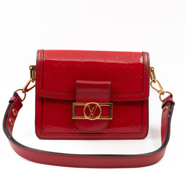 Louis-vuitton Dauphine Mini Red Monogram Vernis