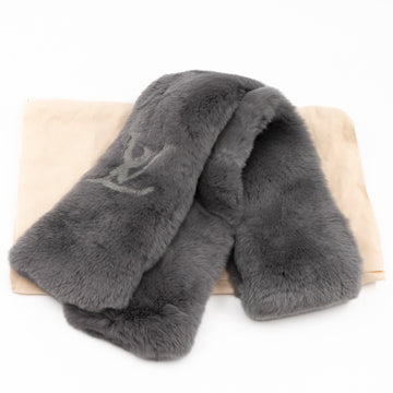 Louis-vuitton Rex Rabbit Grey Scarf Muffler
