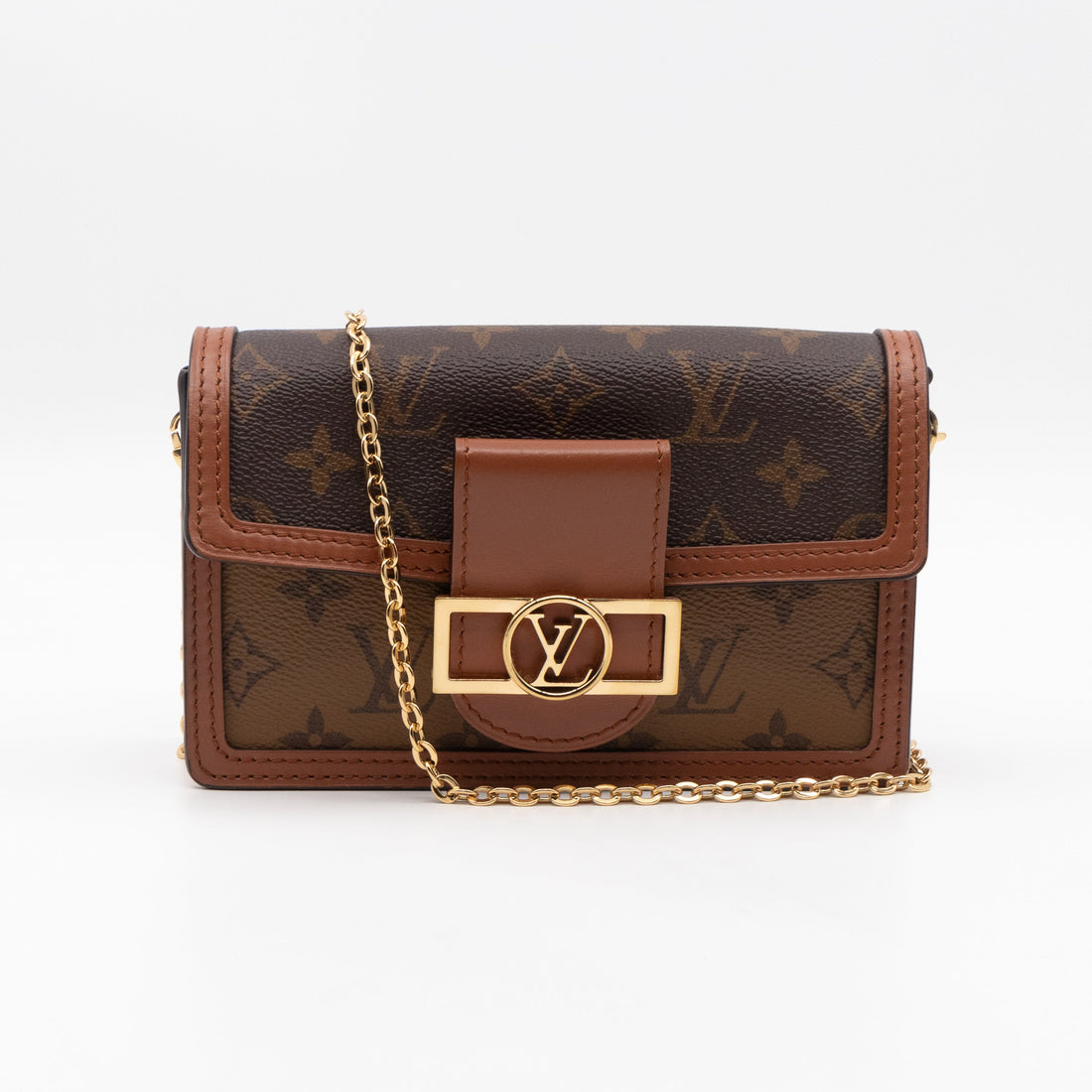 Louis-vuitton Dauphine Chain Wallet Monogram Reverse