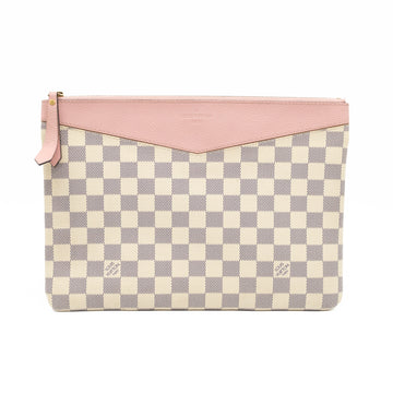 Louis-vuitton Daily Pouch Damier Azur Rose Poudre