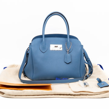 Louis-vuitton Milla PM Bleu Denim Veau Nuage Leather