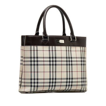 Burberry Handbag Brown Ho Check Canvas