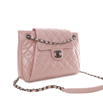 CHANEL CC Glazed CalBNkin Accordion Flap Crossbody Bag