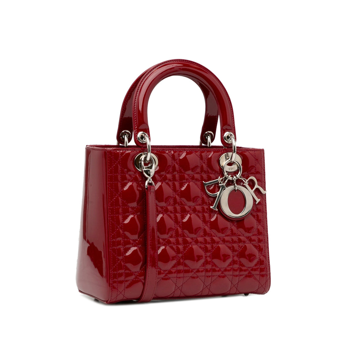 Dior Lady Dior Medium Red  Leather