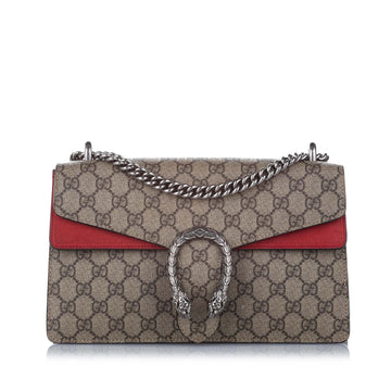 Gucci GG Supreme Dionysus Shoulder Bag Brown