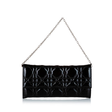 Dior Cannage New 1:1 Repl Leather Chain Flap Black