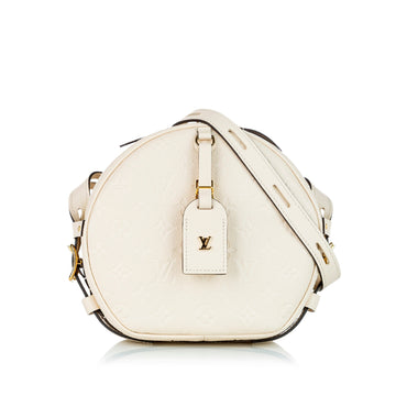 Louis-Vuitton Monogram Empreinte Boite Chapeaux Souple MM White