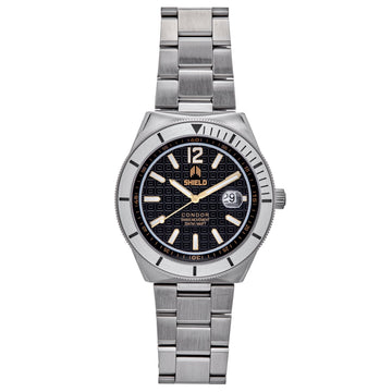 Shield Condor Bracelet Watch w/Date