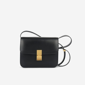 Celine Celine - Teen Classic Box Bag - Black Smooth CalBNkin GHW -