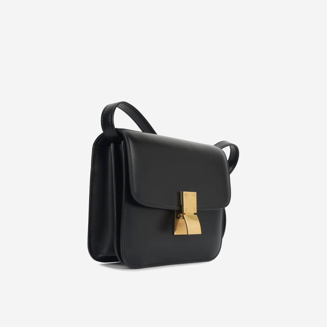 Celine Celine - Teen Classic Box Bag - Black Smooth CalBNkin GHW -