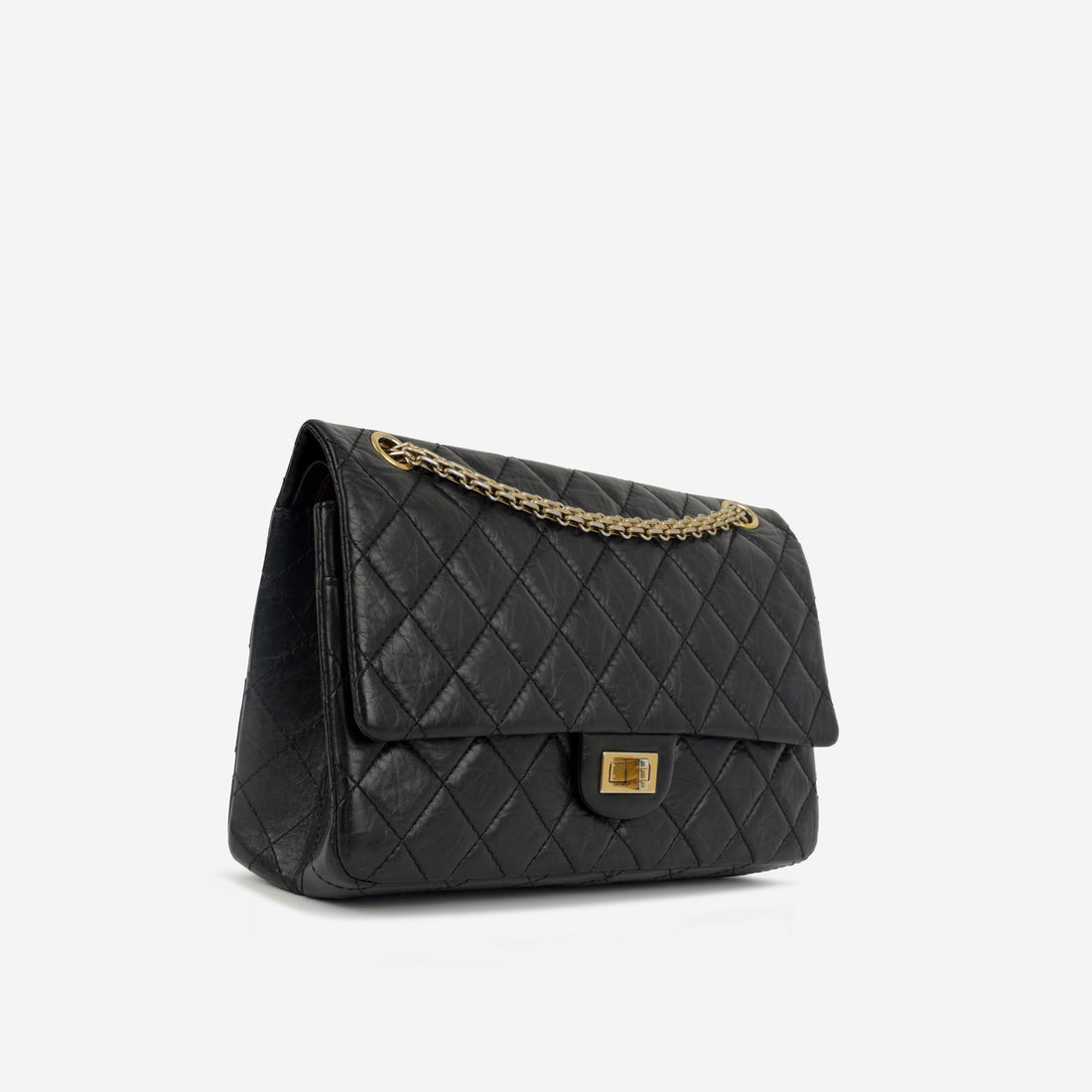 Chanel Chanel - 2.55 Reissue Flap Bag - 226 - Black Aged CalBNkin GHW - -2011