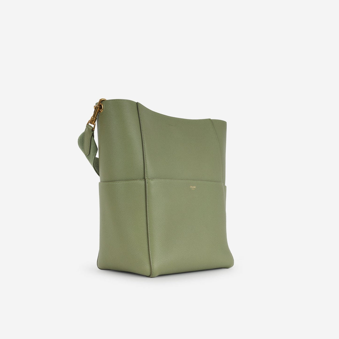 Celine Celine - Sangle Bucket Bag - Sage Green CalBNkin GHW -