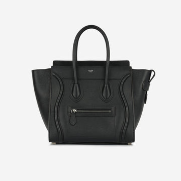 Celine Celine - Micro Luggage Tote - Black CalBNkin SHW -