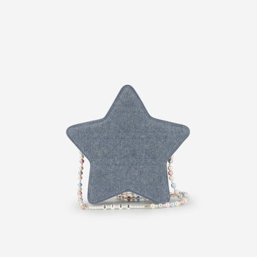 Dior - Mini Star Crossbody Bag - Blue Denim Multi Pearl CGHW -