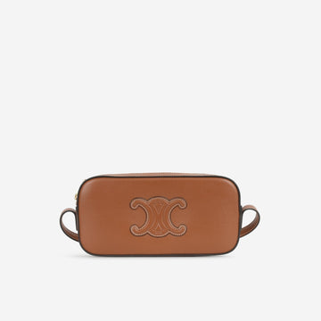 Celine - Mini Cuir Triomphe Camera Bag - Tan Smooth CalBNkin GHW - Un