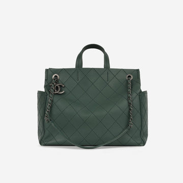 Chanel CC Pocket Tote Teal CalBNkin RHW