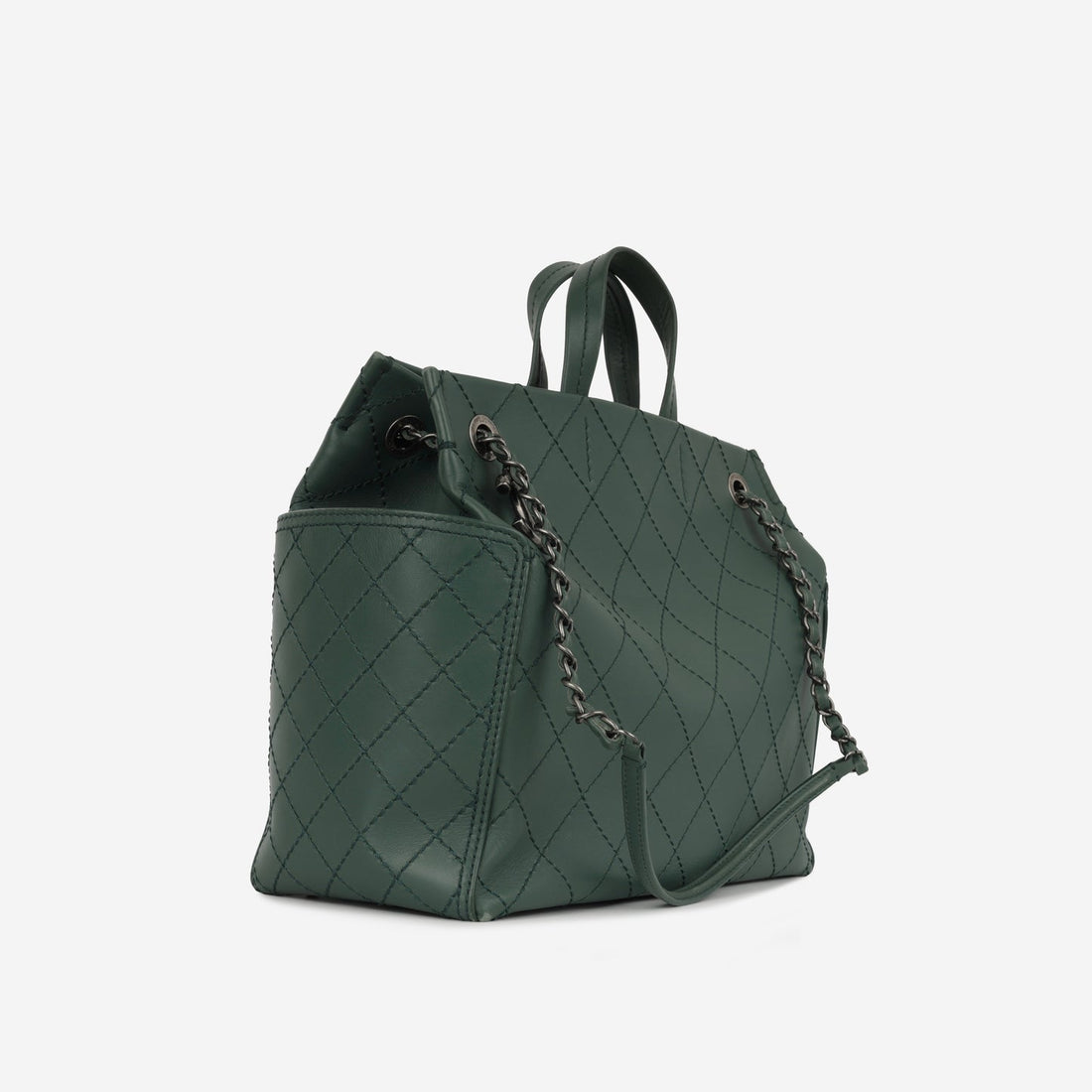 Chanel CC Pocket Tote Teal CalBNkin RHW