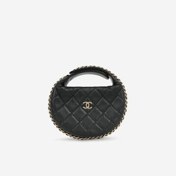 Chanel - Halfmoon - Black Lambskin CGHW -
