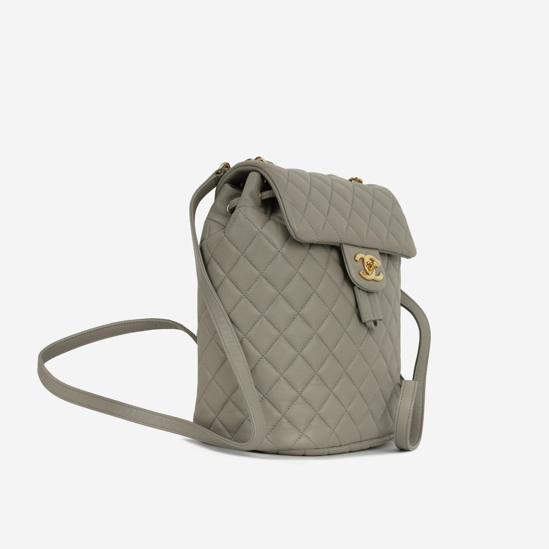 Chanel - Small Urban Spirit Backpack - Grey Lambskin CGHW - Pre New 1:1 Rep - 2019