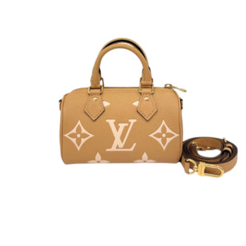 Louis-Vuitton Nano Speedy Empreinte Monogram Arizona Creme GHW