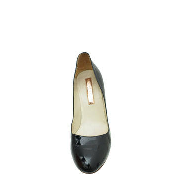 Rupert Sanderson Black Round Toe Pump 40