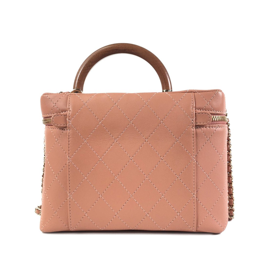 CHANEL Knock On Wood Vanity Case Vanity Bag