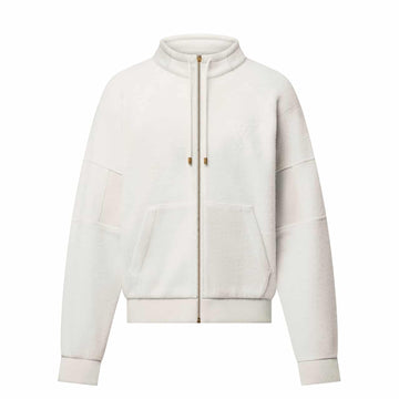 LV QUILTED TEXTURED WOOL BLOUSON MILKY WHITE 1AGJXG