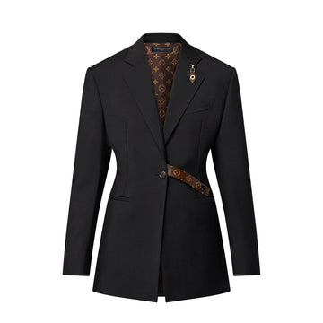 LV MONOGRAM BELT BLAZER BLACK 1AGNP3