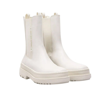 DD TRIAL ANKLE BOOTS LEATHER WHITE