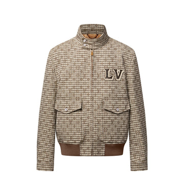 LV MONOGRAM WOOL HARRINGTON BLOUSON BEIGE 1AGIP6