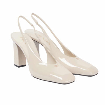 PR 1:1 LEATHER SLINGBACK PUMPS IVORY 1I838N 069 F0304 F 085